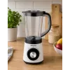 HNC Blender HPM 8164 HEINRICH'S 2000W greitaeigis stalinis blenderis su 2 l Tritan talpa, 6 nerūdijančio plieno peiliukais, reguliuojamu greičiu, pulse, ledo trupinimu, juodos/sidabrinės spalvos