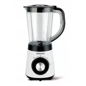 HNC Blender HPM 8164 HEINRICH'S 2000W greitaeigis stalinis blenderis su 2 l Tritan talpa, 6 nerūdijančio plieno peiliukais, reguliuojamu greičiu, pulse, ledo trupinimu, juodos/sidabrinės spalvos