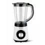 HNC Blender HPM 8164 HEINRICH'S 2000W greitaeigis stalinis blenderis su 2 l Tritan talpa, 6 nerūdijančio plieno peiliukais, reguliuojamu greičiu, pulse, ledo trupinimu, juodos/sidabrinės spalvos