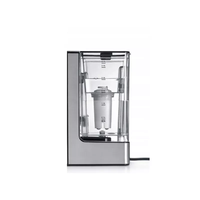 HNC HWS 8731 elektrinis virdulys su temperatūros valdymu, 1,7 L, 2200 W, stiklas ir nerūdijantis plienas, palaiko šilumą, mėlynas LED, 360° pagrindas