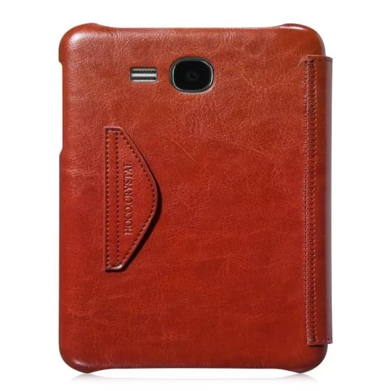 Hoco Crystal Folder Series apsauginis dėklas, skirtas Samsung Galaxy Tab 3 7.0 T210, rudas