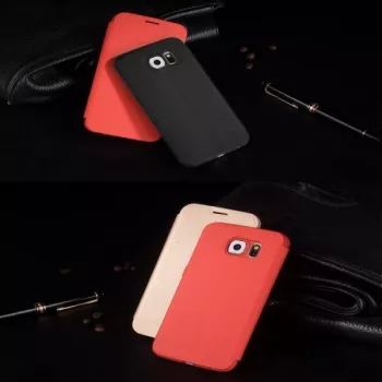 Hoco Juice Series Nappa Flip Case, skirtas Samsung Galaxy Note 5, juodos spalvos