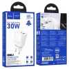 Hoco N63 Gentle PD30W+QC3.0 Įkroviklis (EU) Baltas