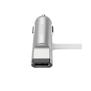 Hoco Universal UCL01 Multifunction Apple + Micro USB kabelis, sidabrinis, 1,2 m
