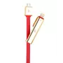 HOCO Universal UPL14 Lipstick Series 2-in-1 įkrovimo laidas (Apple Lightning + Micro USB) raudonas