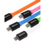 Hoco UPM02 Colorful Micro USB laidas, rožinis, 1 m