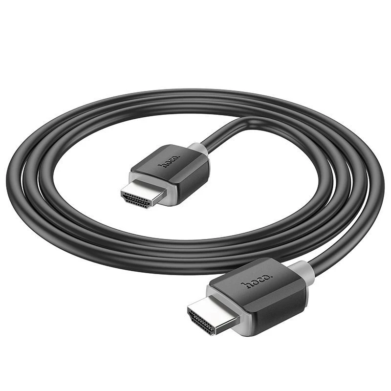 Hoco US08 HDMI 2.0 laidas 2 m juodas 4K HDR 18Gbps