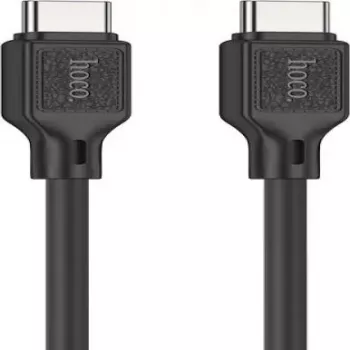 Hoco X90 Cool 60W Silicone Charging Data Cable for Type-C to Type-C Black