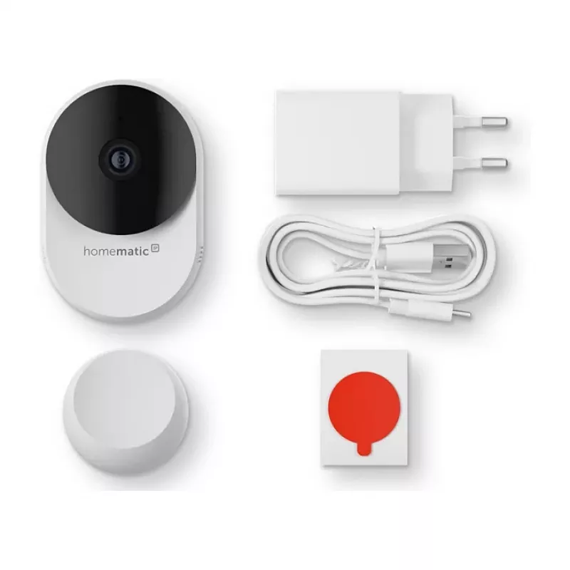 Homematic IP Indoor Camera basic (HmIP-CI-B) – 3 MP belaidė vaizdo kamera, balta/juoda
