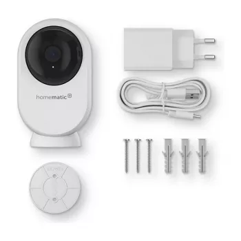 Homematic IP Indoor Camera plus (HmIP-CI-PL) – 4MP WLAN apsaugos kamera, balta