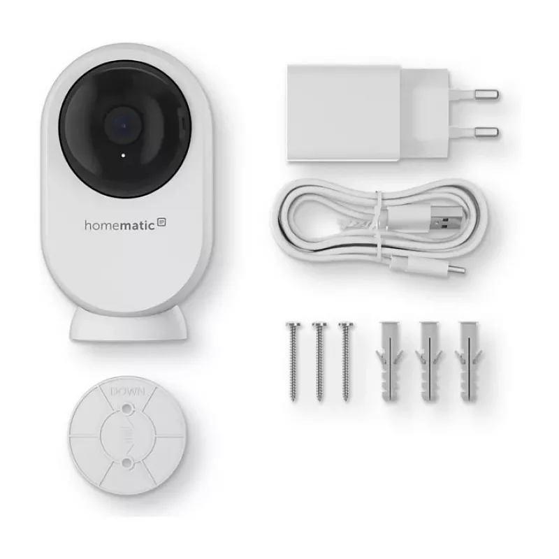 Homematic IP Indoor Camera plus (HmIP-CI-PL) – 4MP WLAN apsaugos kamera, balta