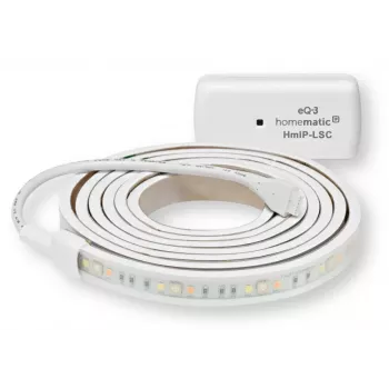 Homematic IP Lightstrip Set, 2 m, RGBW, Tunable White, Self-adhesive, IP20, Safety Class III