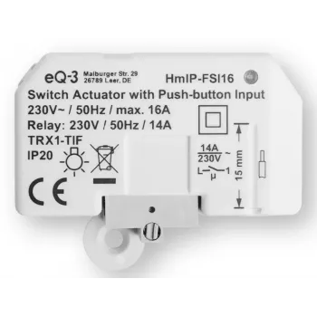 Homematic IP Switching Actuator with Push-Button Input, Flush-Mounted V2