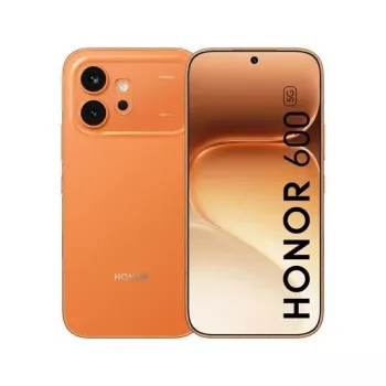 HONOR 600 5G išmanusis telefonas, 8 GB RAM, 256 GB vidinė atmintis, 6,57 colio AMOLED, 200 MP fotoaparatas, 6400 mAh, oranžinis