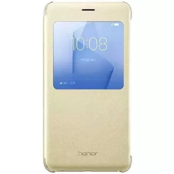 HONOR 8 Smart Cover Gold - Apsauginis dėklas su langu