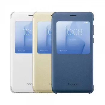 HONOR 8 Smart Cover Gold - Apsauginis dėklas su langu