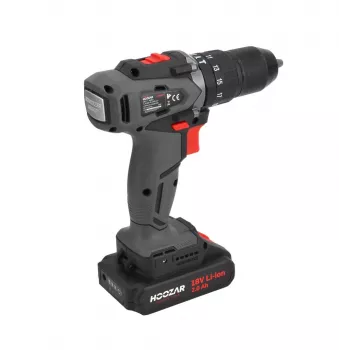 HOOVER HOOZAR akumuliatorinis gręžtuvas-suktuvas 18V 2x2.0Ah 45Nm CD45BL-D2