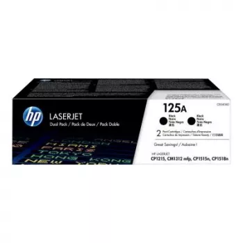 HP 125A dviejų juodų kasečių rinkinys (CB540AD)