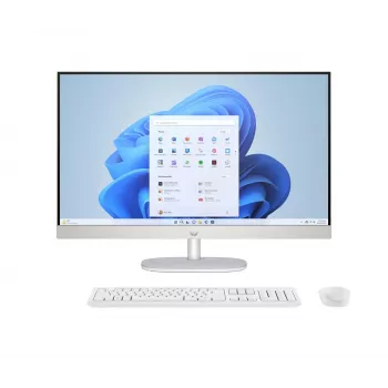 HP 27-cr0224nw Intel Core i5-1335U 27 colių Full HD All-in-One kompiuteris, 16 GB DDR4, 512 GB SSD, FreeDOS, Baltas