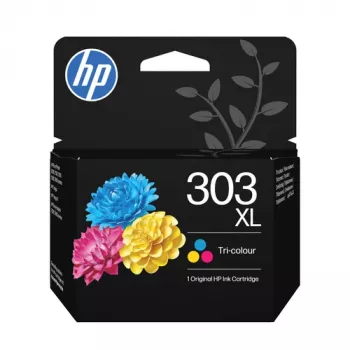 HP 303XL High Yield Tri-Color Ink Cartridge (Cyan, Magenta, Yellow) - 10 ml