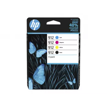 HP 912 originali rašalo kasetė 4 vnt. pakuotė (juoda, žalsvai mėlyna, purpurinė, geltona) - 6ZC74AE#30B