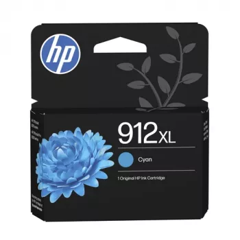 HP 912XL didelės talpos ciāninis originalus rašalo kasetė (8,5 ml, 700 puslapių) - 3YL81AE#LS1