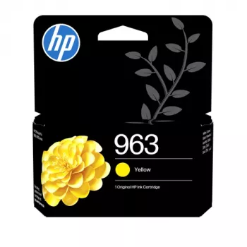 HP 963 Yellow Original Ink Cartridge (700 puslapių) - 3JA27AE