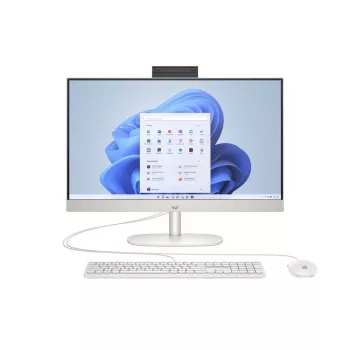 HP All-in-One 24-cr0046na stalinis kompiuteris, Intel Core i5-1334U, 8GB RAM, 512GB SSD, 23,8 inch Full HD IPS ekranas, Windows 11 Home, baltas