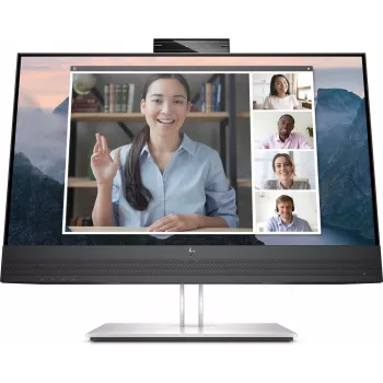 HP E24Mv G4 23,8 colio Full HD IPS monitorius su 5MP kamera, USB-C doku ir 65W įkrovimu - juodas ir sidabrinis 195122021795