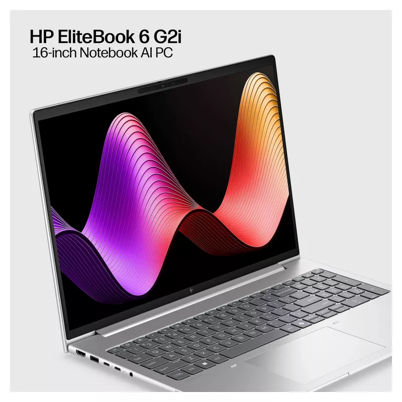 HP EliteBook 6 G2i 16 colių WUXGA Intel Core 5 320 16GB RAM 512GB SSD Windows 11 Pro sidabrinis nešiojamas kompiuteris