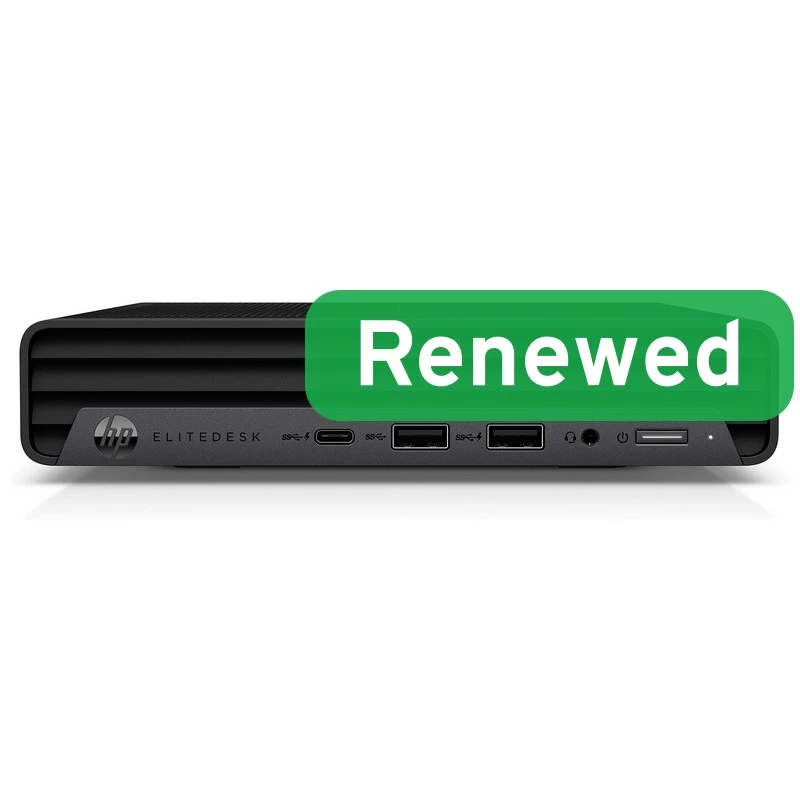 HP EliteDesk 805 G6 Mini PC - AMD Ryzen 5 PRO 2400GE, 16GB RAM, 512GB SSD, Win 11 Pro (Atnaujintas Grade B)