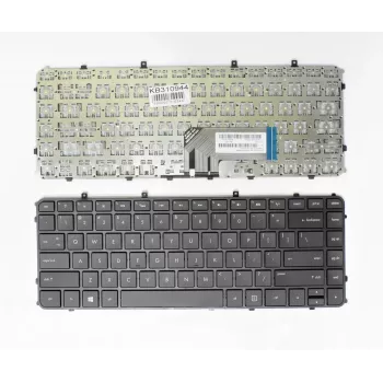 HP Envy 4-1000 serijos keičiama klaviatūra - Nordic išdėstymas, apšviesta, juoda, su rėmeliu