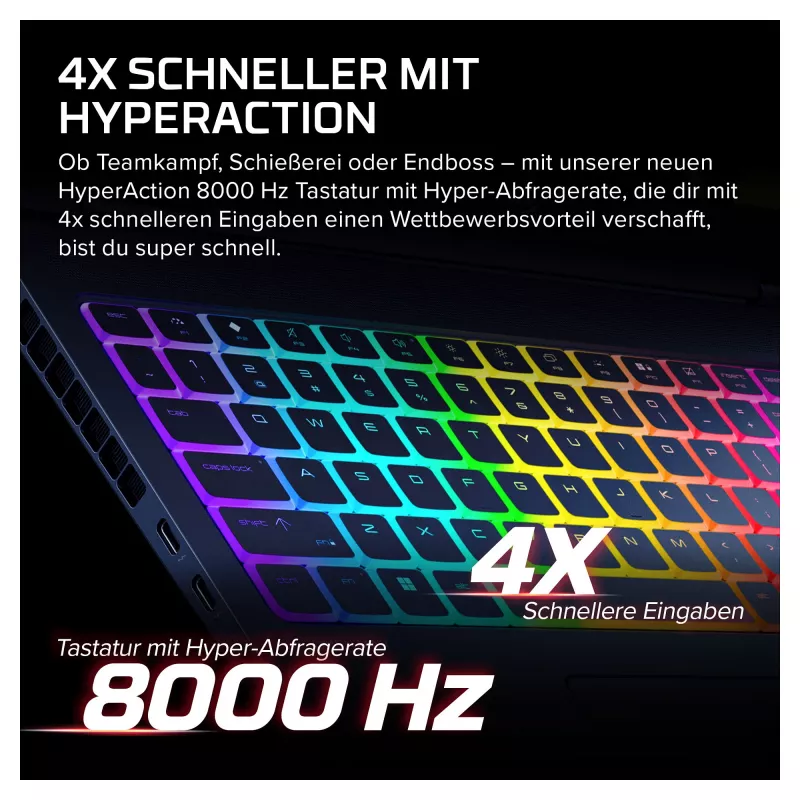HP HyperX OMEN 16-ah1470ng žaidimų nešiojamasis kompiuteris, AMD Ryzen 7, RTX 5070 Ti, 32GB RAM, 1TB SSD, 16.1 inch QHD 270Hz, Windows 11 Home