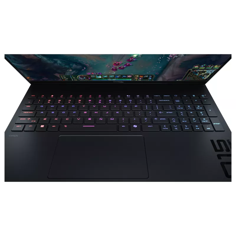 HP HyperX OMEN 15-gb0450ng žaidimų nešiojamasis kompiuteris, 15,3 colio WUXGA 165Hz, AMD Ryzen 5 240, 16GB RAM, 512GB SSD, NVIDIA GeForce RTX 5050, FreeDOS, Shadow Black
