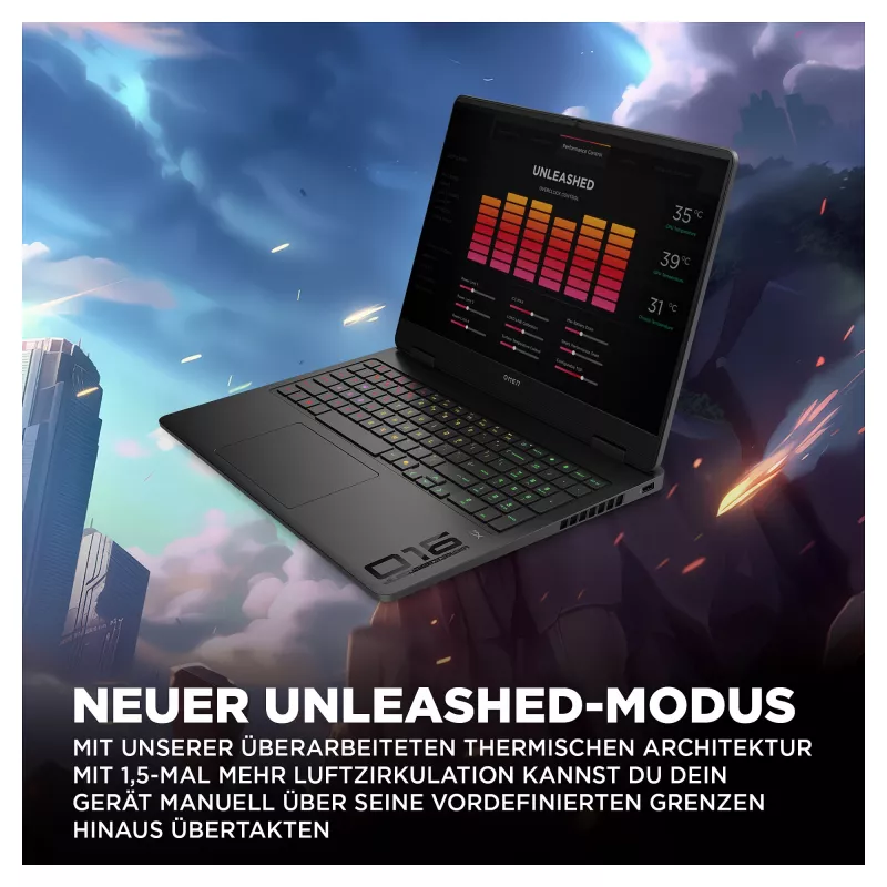 HP OMEN 16-am0471ng žaidimų nešiojamas kompiuteris, 16 inch WUXGA 144Hz, Intel Core Ultra 7 255H, 16GB RAM, 512GB SSD, NVIDIA GeForce RTX 5050, FreeDOS, Shadow Black