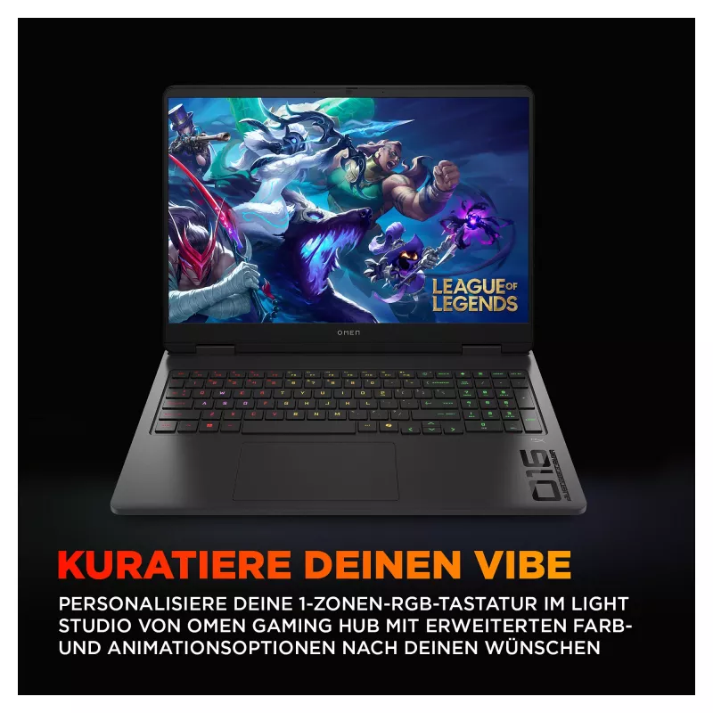 HP OMEN 16-am0471ng žaidimų nešiojamas kompiuteris, 16 inch WUXGA 144Hz, Intel Core Ultra 7 255H, 16GB RAM, 512GB SSD, NVIDIA GeForce RTX 5050, FreeDOS, Shadow Black
