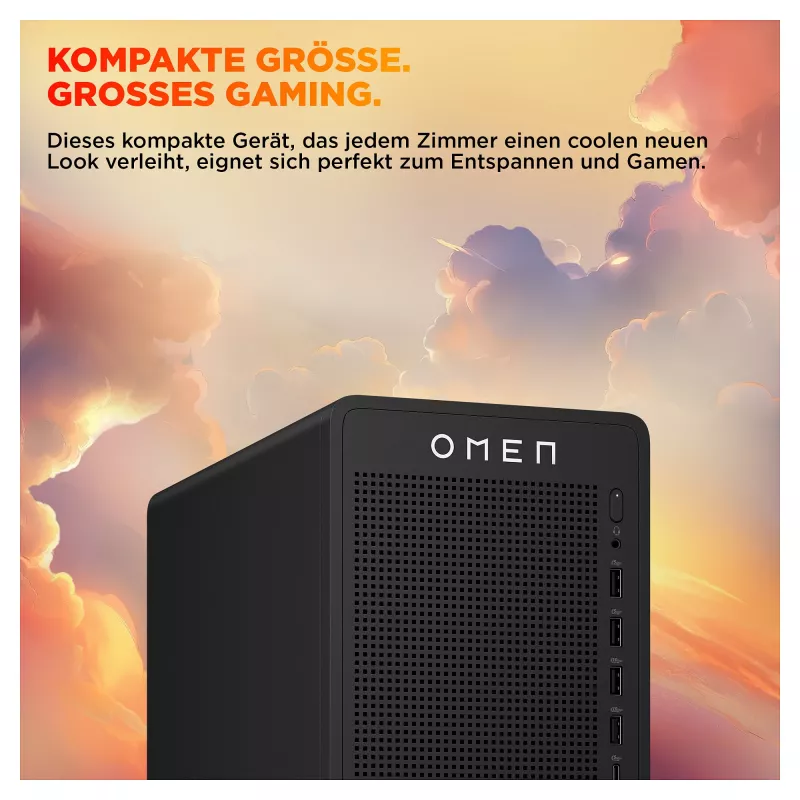 HP OMEN 16L TG03-0472ng žaidimų kompiuteris, AMD Ryzen 7 8700F, 16GB DDR5, 512GB SSD, RTX 5050, Windows 11 Home