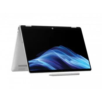 HP OmniBook 5 Flip 14-fp0001nx nešiojamas kompiuteris, Intel Core Ultra 7 150U, 16 GB RAM, 512 GB SSD, 14,0 inch WUXGA lietimui jautrus ekranas, Windows 11 Home, sidabrinis