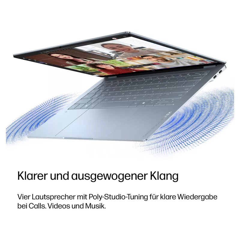 HP OmniBook Ultra 14-kg0470ngx nešiojamasis kompiuteris, Snapdragon X2 Elite, 32GB RAM, 1TB SSD, 14 colių 3K OLED liečiamasis, Windows 11 Home