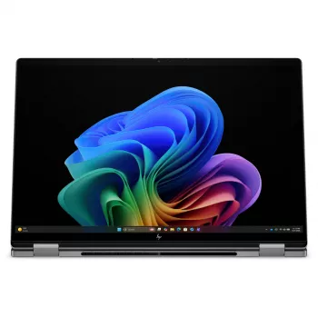 HP OmniBook X Flip 16-cc0451ng 16 colių jutiklinis 2-in-1 nešiojamasis kompiuteris, Snapdragon X Elite, 16GB RAM, 512GB SSD, Windows 11 Home, Meteorite Grey