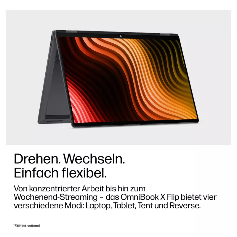 HP OmniBook X Flip Next Gen AI 16-cb0073ngx 2-in-1 nešiojamasis kompiuteris, 16", Intel Core Ultra 7 355, 24 GB, 1 TB SSD, Windows 11 Home