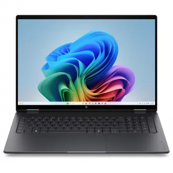 HP OmniBook X Flip Next Gen AI 16-cb0073ngx 2-in-1 nešiojamas kompiuteris, 16 inch 2.8K OLED jutiklinis ekranas, Snapdragon X Elite, 24GB RAM, 1TB SSD, Windows 11 Home, Meteorite Gray | Kur.lt