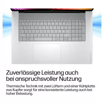 HP OmniBook X Next Gen AI 17-de0076ngx nešiojamasis kompiuteris, 17,3 colio, Intel Core Ultra 7 355, 24GB RAM, 1TB SSD, Windows 11 Home