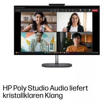 HP OmniStudio X 27-cx0452ng 27 colių QHD IPS All-in-One kompiuteris - Intel Core Ultra 5, 24GB DDR5 RAM, 1TB SSD, Windows 11 Home, baltas