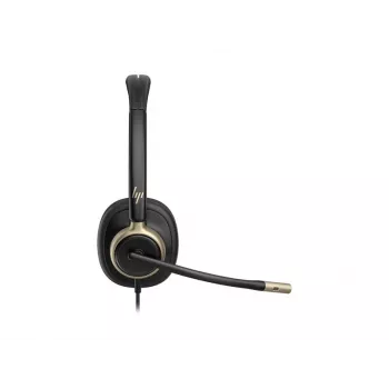 HP Poly Mission 825 Stereo USB Wired Headset su aktyviu triukšmo slopinimu, juodas, sertifikuotas Microsoft Teams, Zoom, Google Meet, Works With Chromebook
