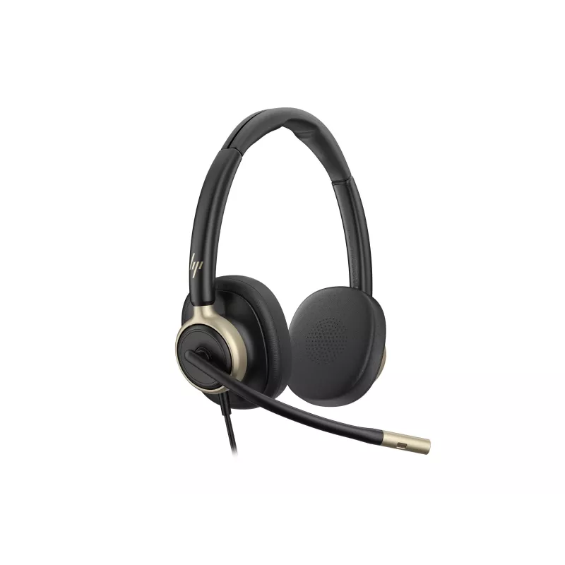 HP Poly Mission 825 stereo laidinės USB ausinės su aktyviuoju triukšmo slopinimu