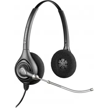 HP POLY Plantronics SupraPlus H261H binauralinis laidinis ausinių rinkinys su triukšmą slopinančiu mikrofonu (87129-02)