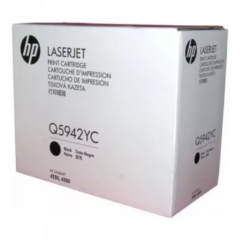 HP Q5942YC Contract Toner kasetė – juoda, didelės išeigos (10 000 puslapių), skirta LaserJet 4250/4350