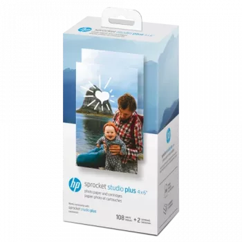 HP Sprocket Studio Plus 4x6 nuotraukų popierius (108 lapai) – blizgus