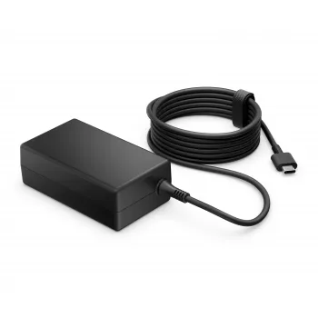 HP USB-C GaN Laptop Charger 65W juoda